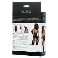 Zmysłowe sznurowane body Glossy Wetlook Katherin - 77149545 - 5