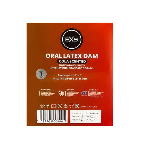 EXS lateksowy koferdam do seksu oralnego cola - 77617468