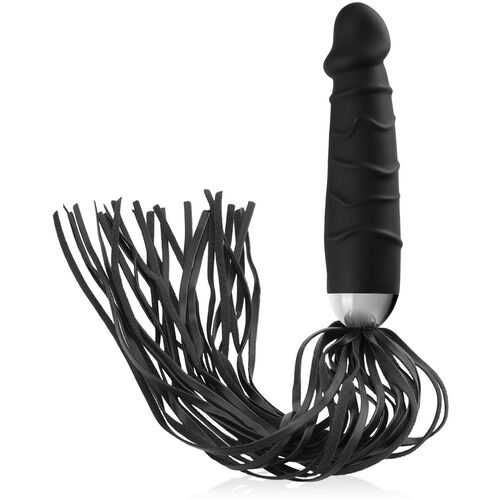 Dildo z pejczem 2w1 silikonowy penis do chłosty bdsm – 77059407