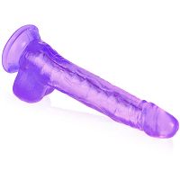 Żelowe dildo z kręgosłupem sztuczny penis utrzymujący kształt - 79385974 - 3