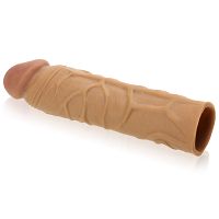 Nakładka z cyberskóry przedłużająca i pogrubiająca penisa realistyczny kształt - 74720601 - 4