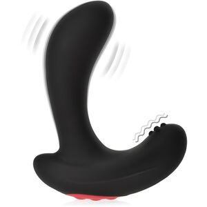 POMPOWANY MASAŻER PROSTATY ANAL PLUG WIBRATOR ANALNY - 10 INTENSYWNYCH FUNKCJI - 75177982