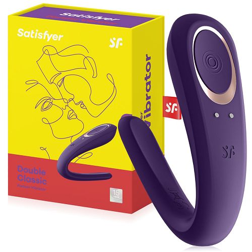Satisfyer double classic - wibrator dla par masażer do używania podczas seksu 10 funkcji - OUTLET