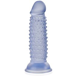 Żelowy sztuczny penis z wypustkami super stymulacja 13 cm  - 72653394