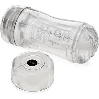 Dwustronny masturbator w tubie z efektem ssania - sztuczna pochwa + anus - 74654060 - 2