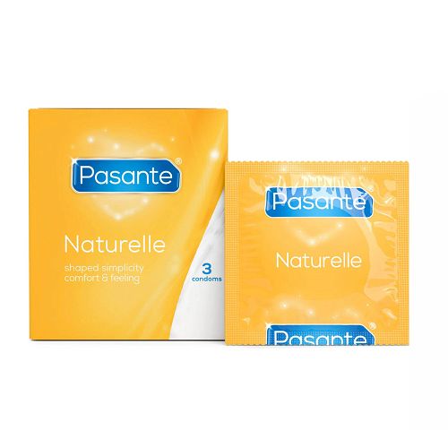 Pasante Naturelle klasyczne prezerwatywy ze zbiorniczkiem 3 szt - 74016489