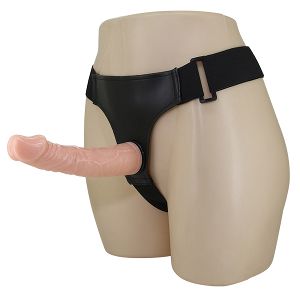 Pas strap-on z realistycznym penisem do peggingu 20 cm - 75528100