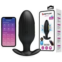 Wibrujący korek analny z elektrostymulacją 13 opcji wibracji + aplikacja - 75410860 - 8