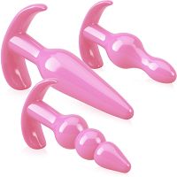 Zestaw korków analnych 6szt. Korki do odbytu anal plug z uchwytem - 73134614 - 2