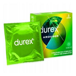 Durex Arouser prążkowane prezerwatywy dla niezapomnianych doznań 3 szt - 72822306
