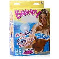 Brandy big booob love doll z twarzą 3d - dsr 0517186 - 2