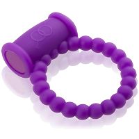 Wibrujący silikonowy pierścień ring na penisa - dge n008 - 4