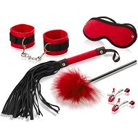 Solidny czerwony zestaw do krępowania i znęcania - rwm tz-1 - 2