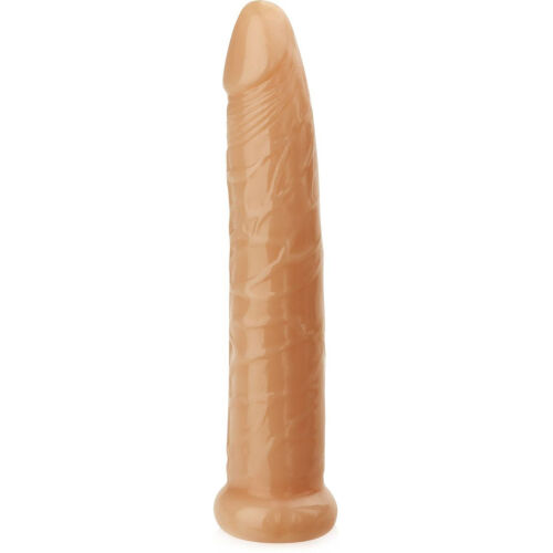 Smukłe dildo pochwowo-analne – żelowa elastyczna pałka – cielisty - 88878813