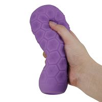 Fioletowy żelowy masturbator męski z masującymi kuleczkami - 71968524 - 5
