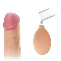 Dildo z ejakulacją, realistyczny penis dla napalonej szparki - 72423079 - 2