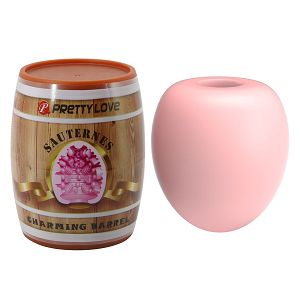Dyskretny kieszonkowy masturbator męski w kształcie beczki - 71494224