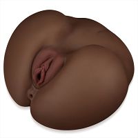 Realistyczna sztuczna pochwa i anus krągłe pośladki - 79924123 - 2