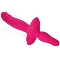 Dwustronny silikonowy wibrator penis anal plug 100 funkcji - 73656211 - 2