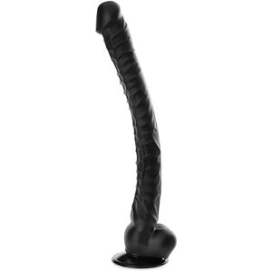 Sztuczny penis - długi 42 cm - dong, żelowe dildo na przyssawce - 76175575