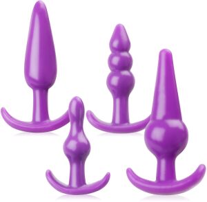 4 korki analne różne rozmiary i kształty sex komplet – 78078683