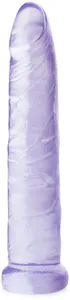 Smukłe dildo pochwowo-analne - żelowa elastyczna pałka - przezroczysty - 83790666