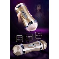 Masturbator dla mężczyzn pochwowo-oralny w tubie 35 sex funkcji - 74305160 - 5