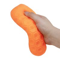 Pomarańczowy żelowy masturbator męski z masującymi kuleczkami - 78647783 - 5
