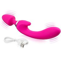 Wibrujący korek analny + wibrator g-spot z nasadką - wielofunkcyjny gadżet – 73446913 - 4