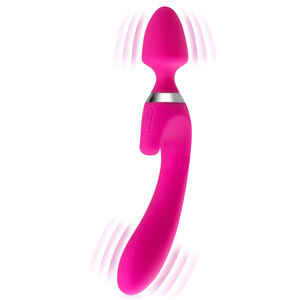 WIBRUJĄCY KOREK ANALNY + WIBRATOR G-SPOT Z NASADKĄ - WIELOFUNKCYJNY GADŻET – 73446913