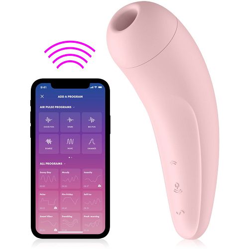 Satisfyer curvy 2+ - ssąco-wibrujący masażer łechtaczki sterowany aplikacją - 73388995