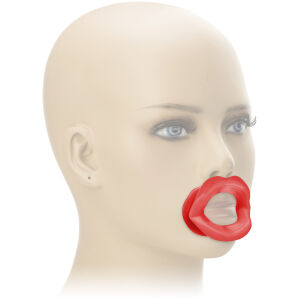 Otwarty knebel bdsm - ponętne silikonowe usta - 73573012