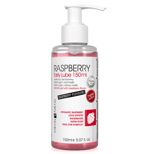 Lovely lovers raspberry - malinowy nawilżający żel do seksu i masażu 150 ml - 71873948