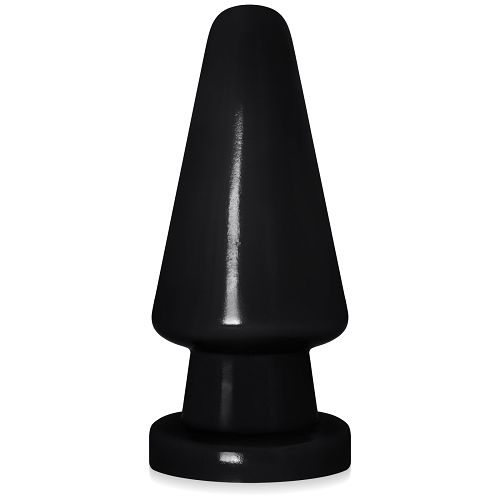 Czarny korek analny 16,5 cm żelowy anal plug z mocną przyssawką - 71013313