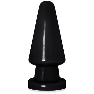 Czarny korek analny 16,5 cm żelowy anal plug z mocną przyssawką - 71013313
