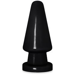 Czarny korek analny 16,5 cm żelowy anal plug z mocną przyssawką - 71013313