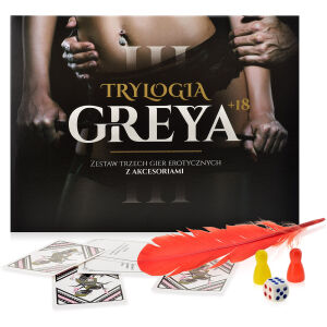Trylogia greya - zestaw 3 gier erotycznych z akcesoriami 18+ - 72189813