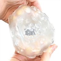 Elastyczny żelowy masturbator z wypustkami dla mężczyzn 13 cm - 76514898 - 7