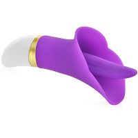 Wibrator pulsacyjny do pieszczot punktu g i łechtaczki, dyskretny języczek - 71340696 - 2