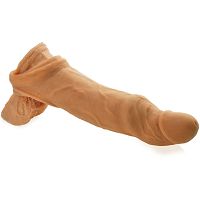 Powiększająca nakładka +5 cm przedłużka nasadka na penisa i jądra - 79999080 - 2