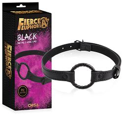 Seksowny otwarty knebel bdsm z ringiem 4,9 cm  - 76568621