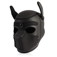 Skórzana maska psa do sesji BDSM i odgrywania scen - 71167820 - 3