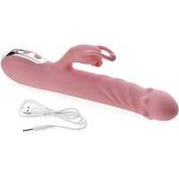 Rotacyjny wibrator podgrzewany do 42stc stymulujący punkt g i łechtaczkę - 74071544 - 4