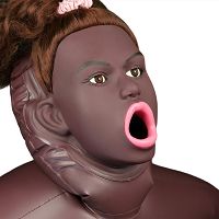 Sex lalka realistyczna 98 cm 3 otwory brązowa – 77973647 - 5