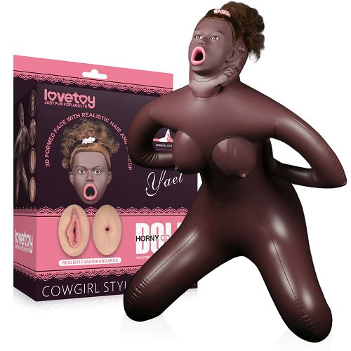 Sex lalka realistyczna 98 cm 3 otwory brązowa – 77973647