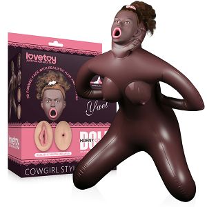 Sex lalka realistyczna 98 cm 3 otwory brązowa – 77973647