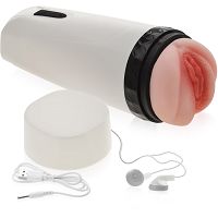 Dyskretny masturbator 36 funkcji z dźwiękiem wibrująca sztuczna pochwa - 74777135 - 2