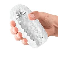Elastyczny masturbator dla mężczyzn z guzeczkami 13 cm - 73200690 - 3