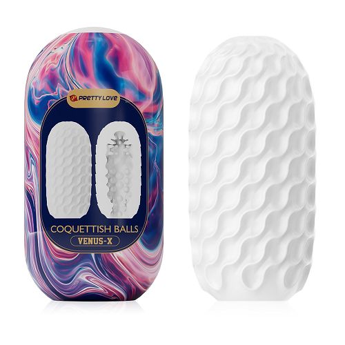 Elastyczny masturbator dla mężczyzn z guzeczkami 13 cm - 73200690