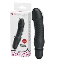 Czarny silikonowy miniwibrator na baterie 10 funkcji - 79218008 - 6